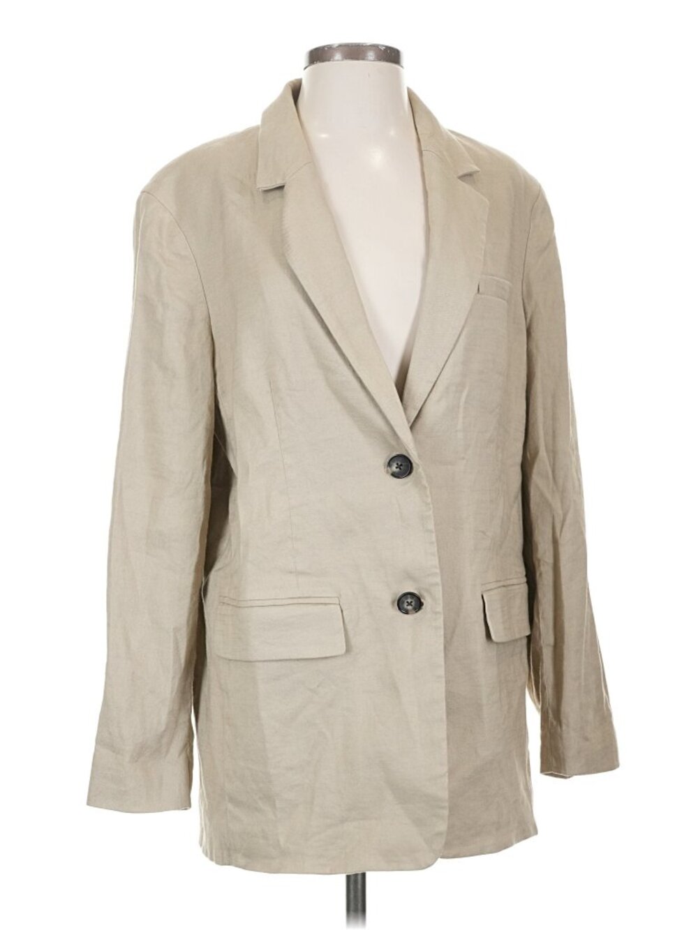 Everlane The Oversized Blazer in Stretch Linen, Size 4
